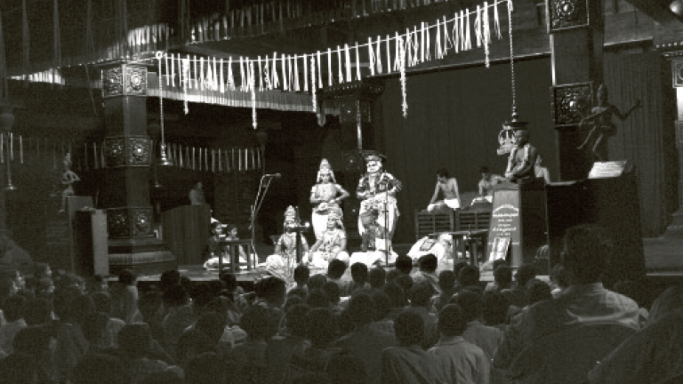 കൂടിയാട്ടം -കടപ്പാട്‌: റൗട്ട്‌ലെഡ്‌ജ്‌